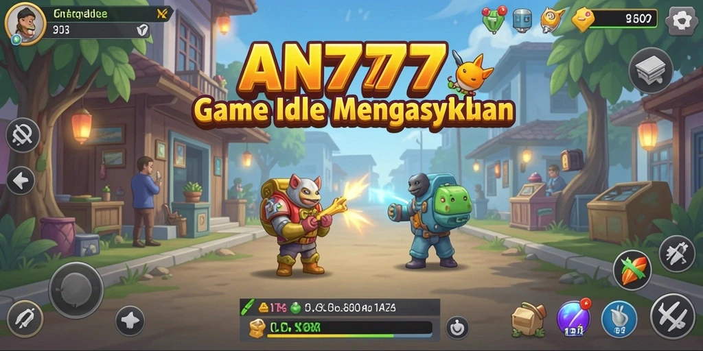 Tampilan gameplay Idle AN777 yang menarik dan mengasyikkan.