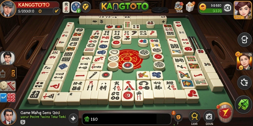 Tampilan gameplay seru KANGTOTO yang penuh strategi Mahjong.