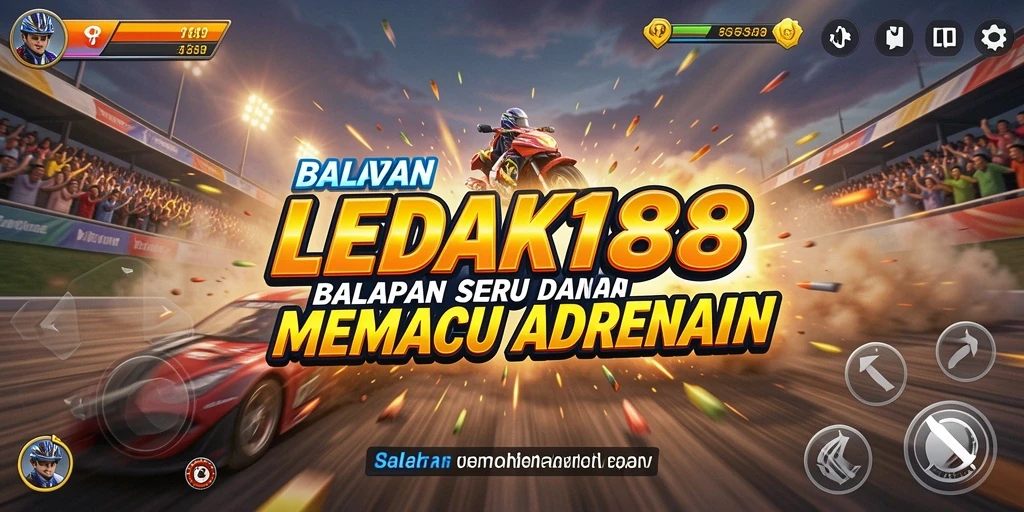 Gameplay balapan seru dengan mobil beragam di LEDAK188.