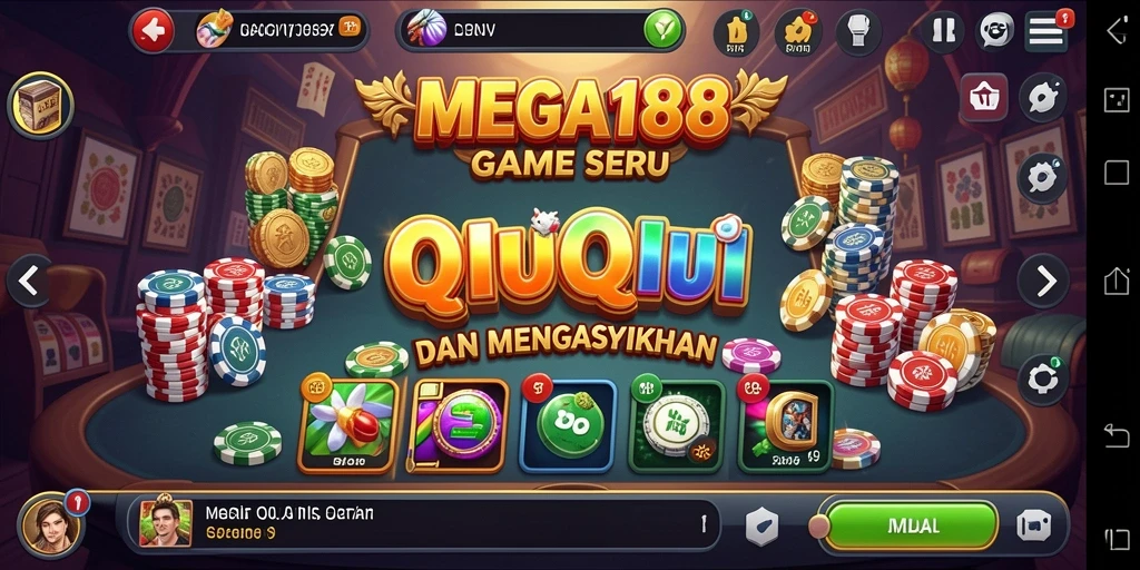 Screenshot gameplay QiuQiu yang menarik dan seru.