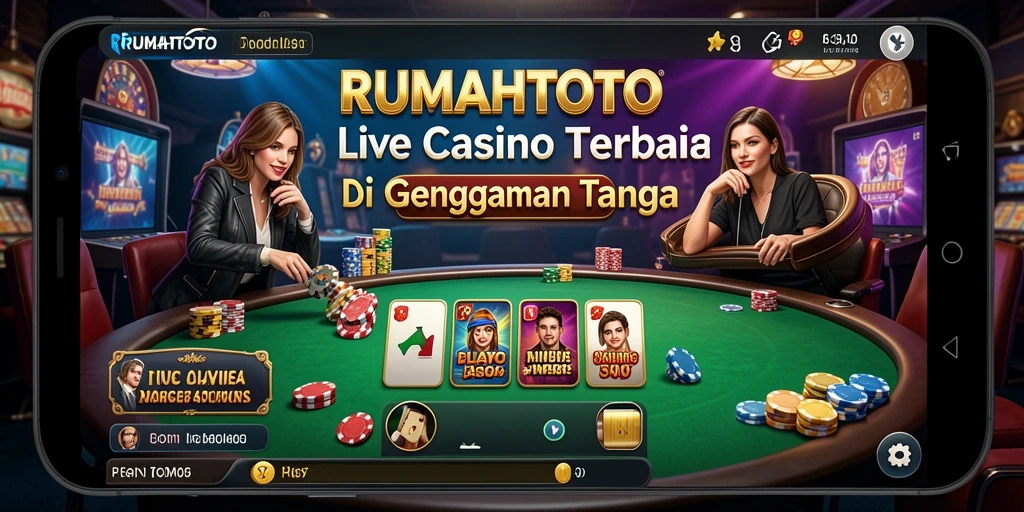 Tampilan menarik dan interaktif dari game Live Casino RUMAHTOTO.