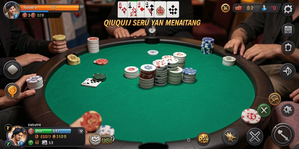 Screenshot SVIP9 menampilkan gameplay seru dan interaktif QiuQiu.