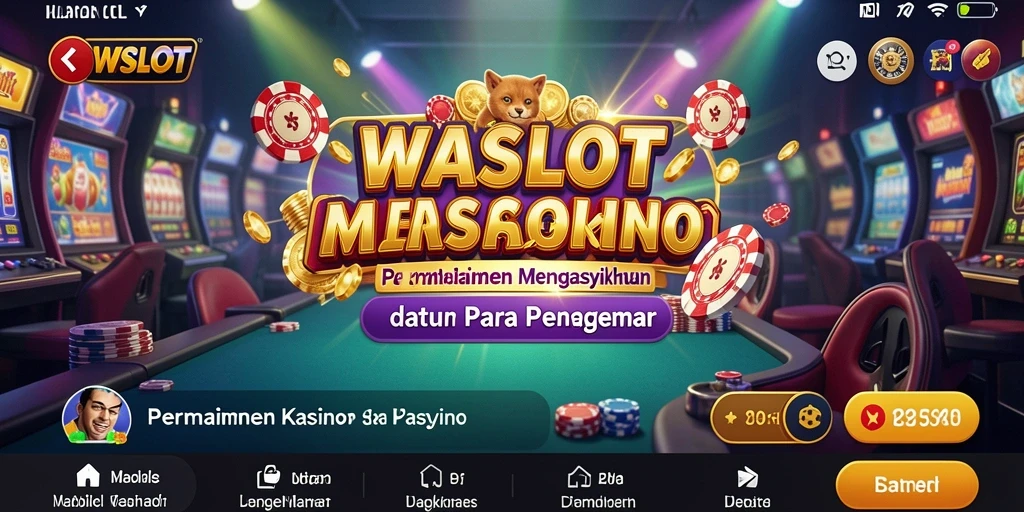 Tampilan menarik dari gameplay WASLOT dengan tema kasino yang beragam.